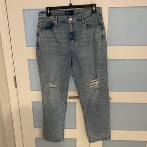 GAP Light Blue Distressed Women Jeans
